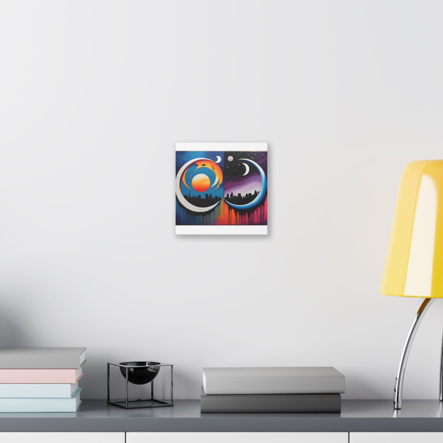 Dual Crescents Classic Stretched Canvas
