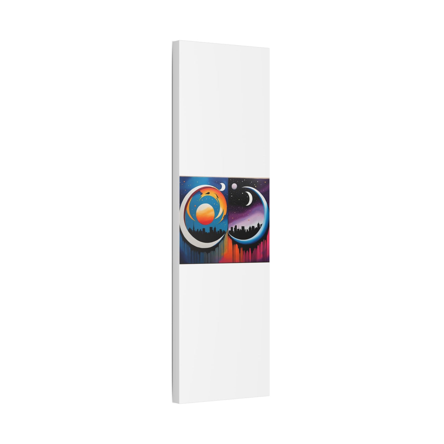 Dual Crescents Classic Stretched Canvas