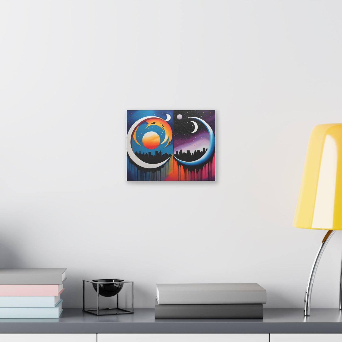 Dual Crescents Classic Stretched Canvas