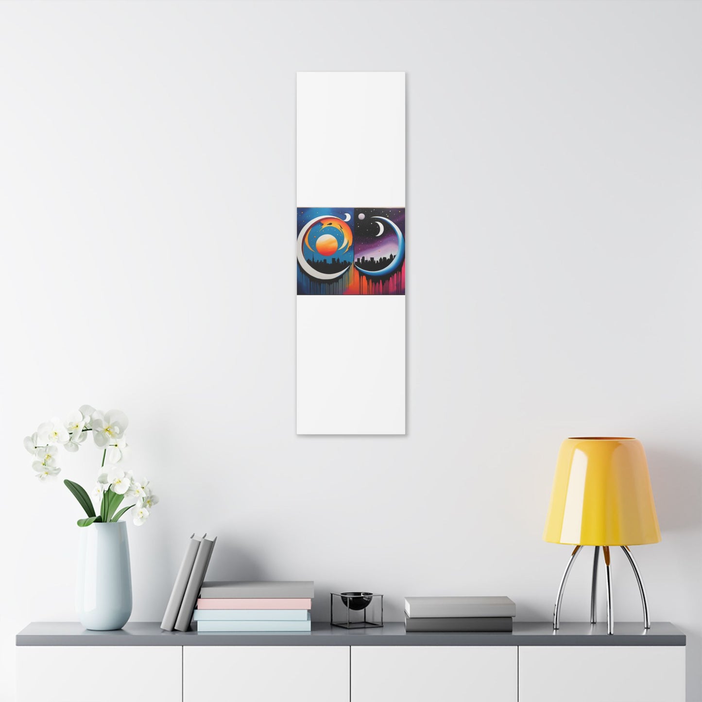 Dual Crescents Classic Stretched Canvas