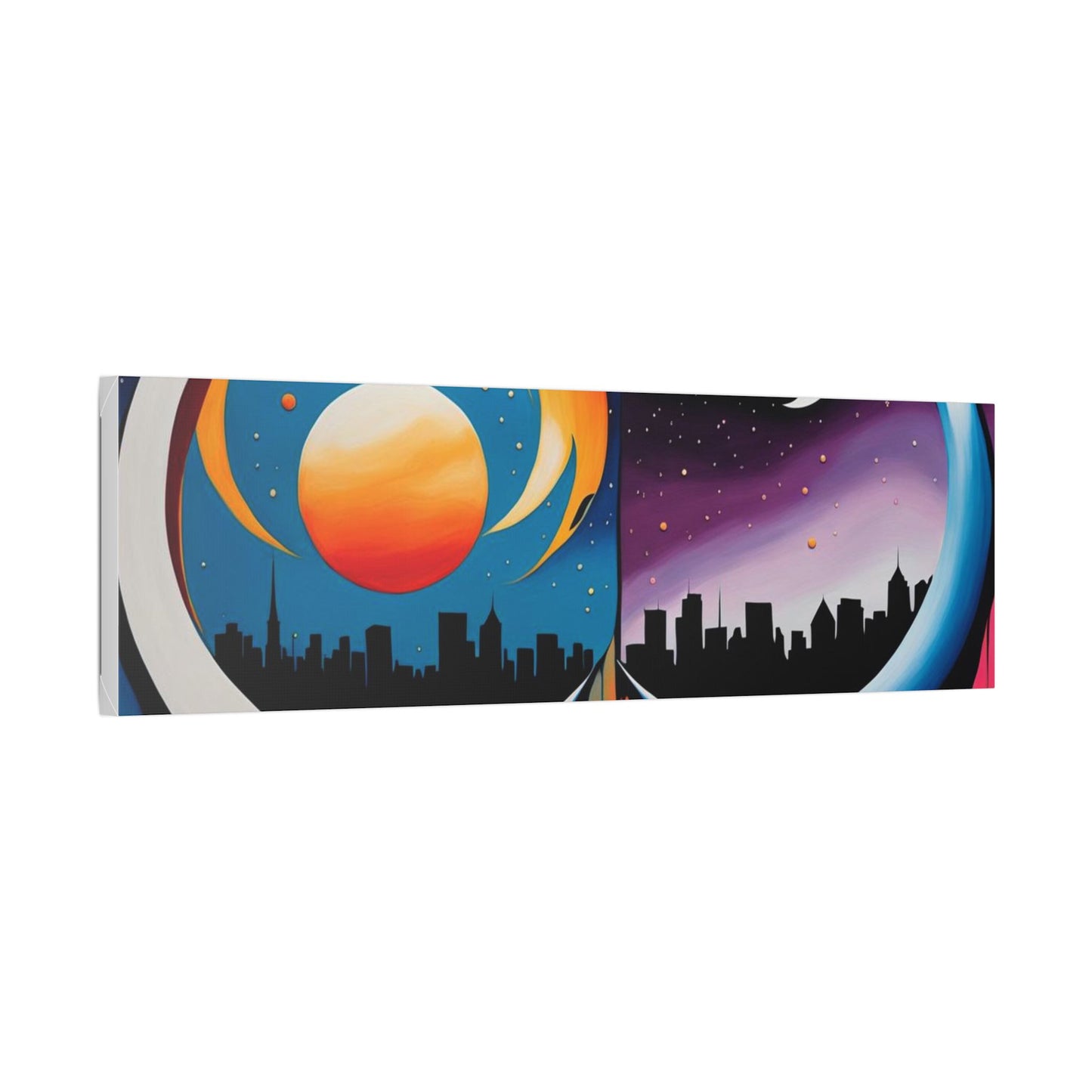 Dual Crescents Classic Stretched Canvas