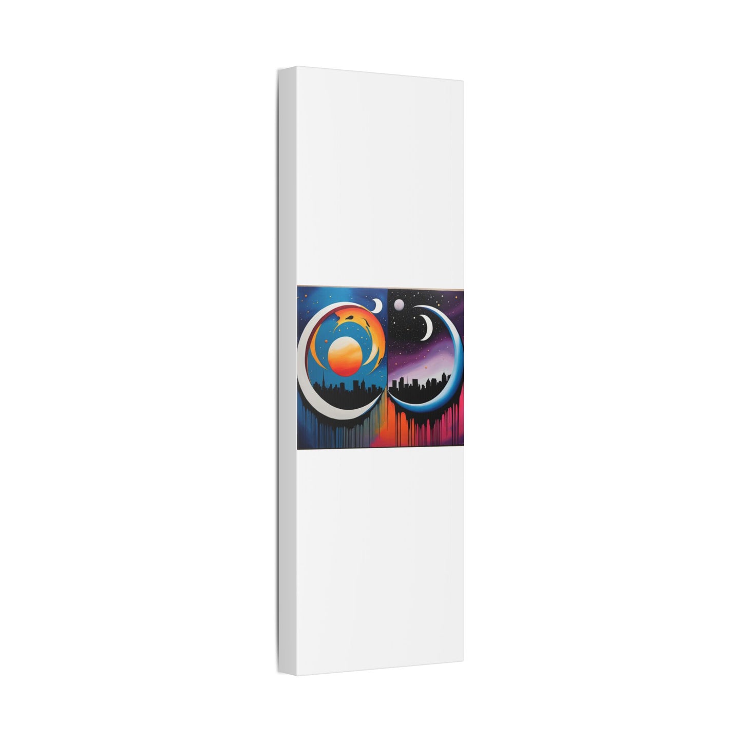 Dual Crescents Classic Stretched Canvas