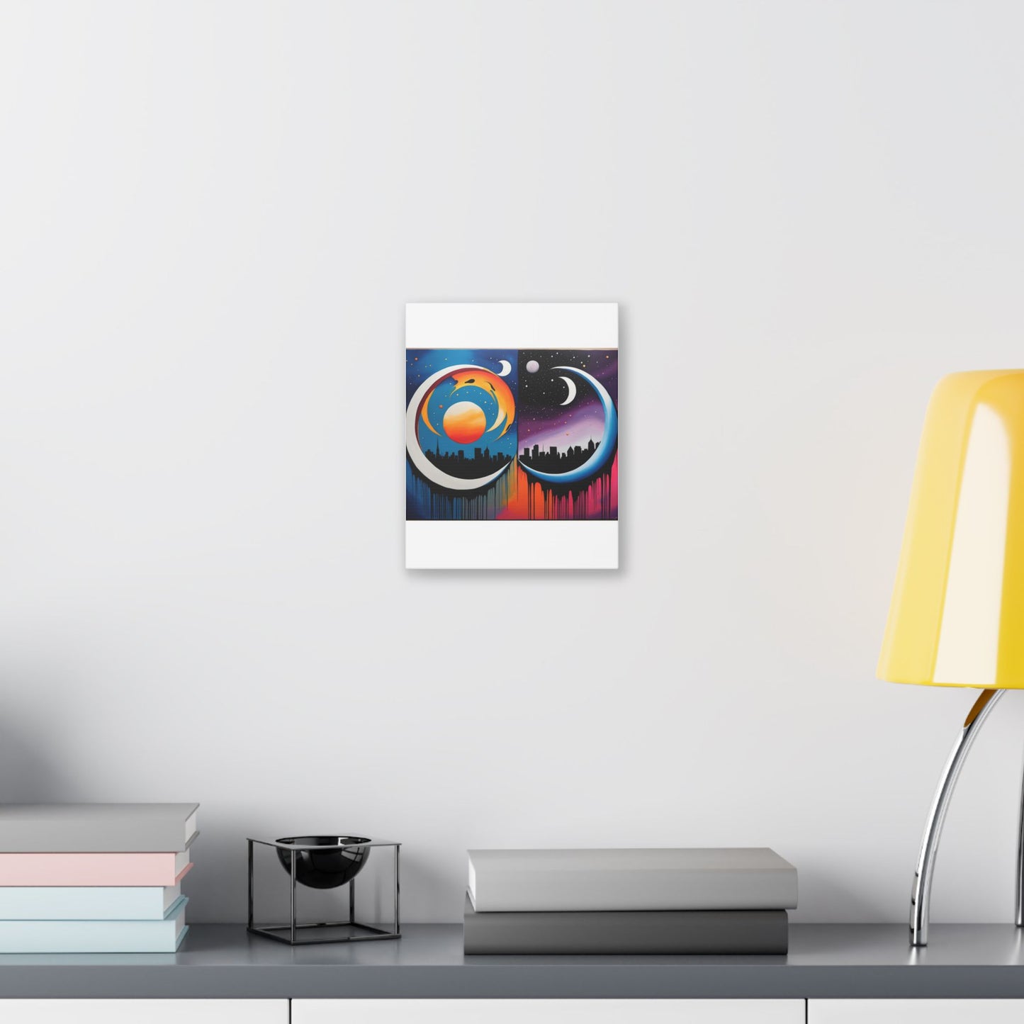 Dual Crescents Classic Stretched Canvas