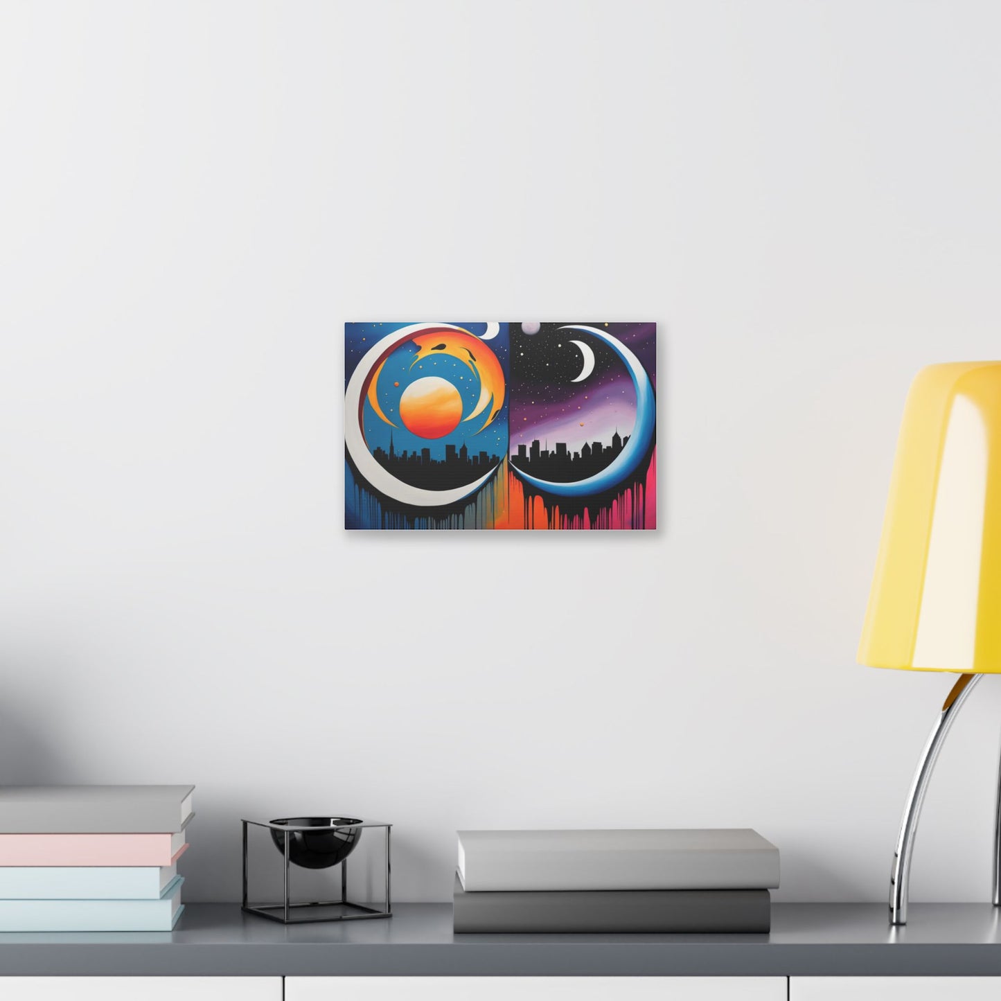 Dual Crescents Classic Stretched Canvas