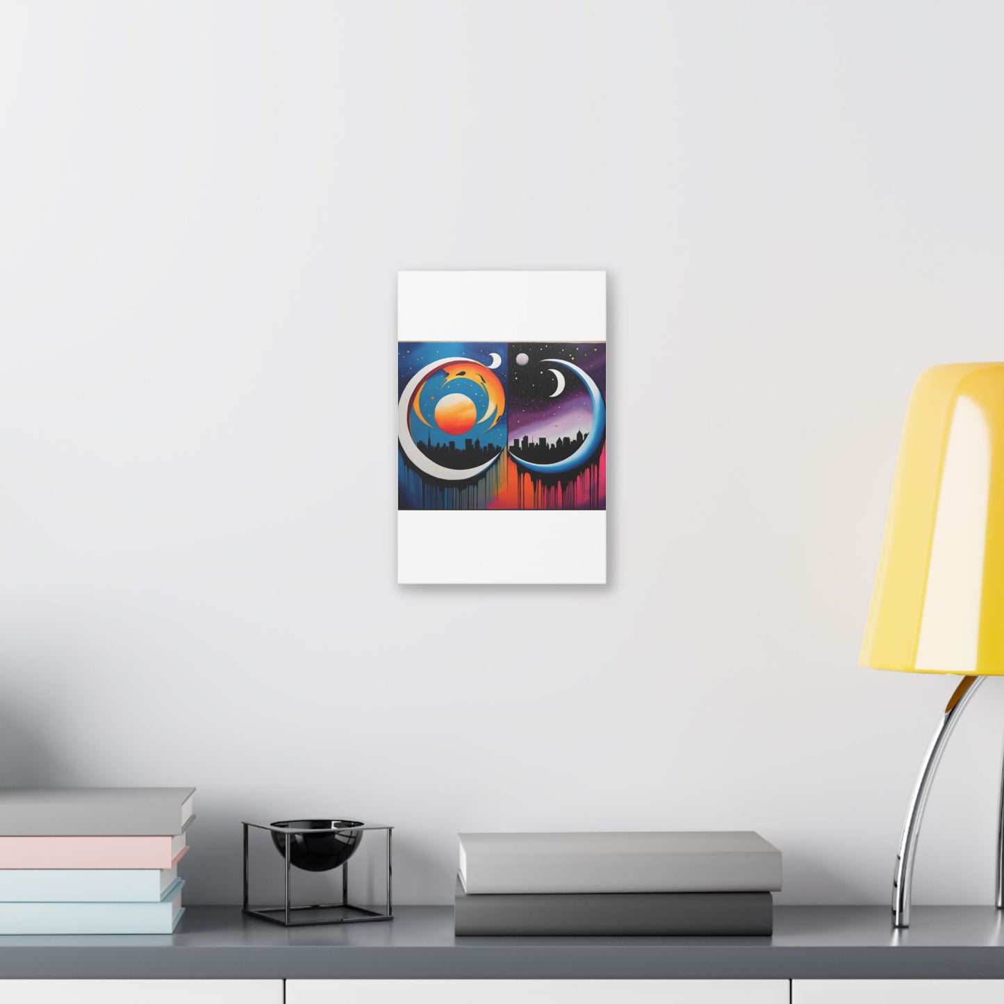 Dual Crescents Classic Stretched Canvas