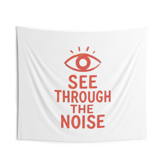 'See Through the Noise' Wall Tapestry